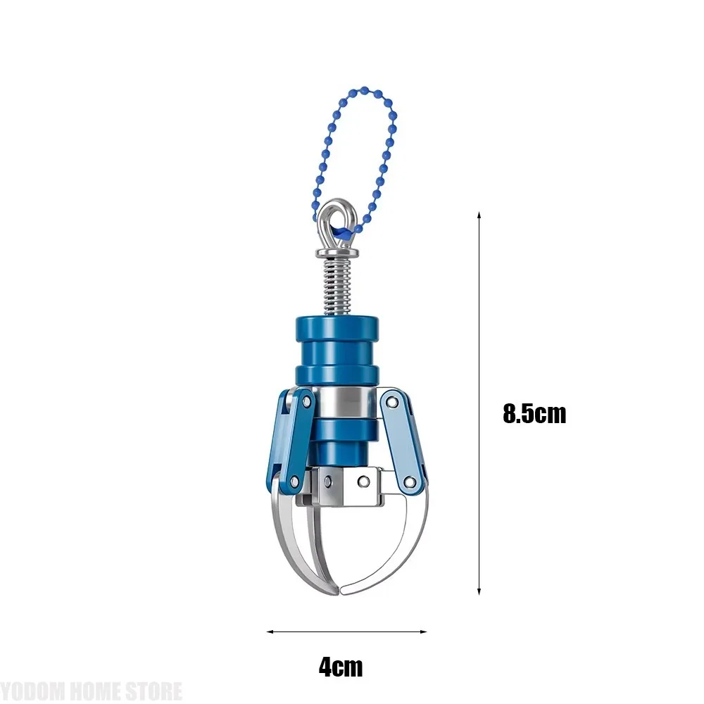 Fidget Claw Machine Keychain Mini Gripper Pendant Stress Relief Decompression Toy Bag Hanging Ornament Gift