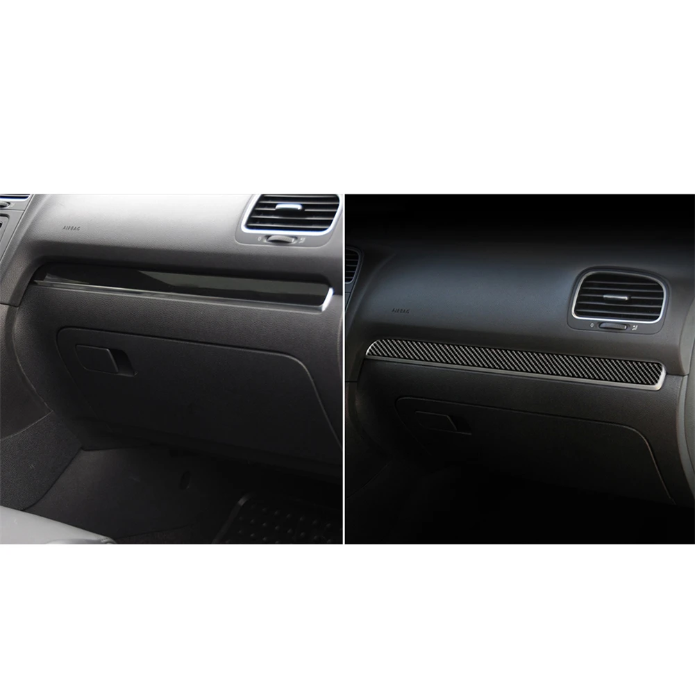 Car imitation Carbon Fiber Stickers For Volkswagen Golf 6 MK6 GTI 2008 2009 2010 2011 2012 Car Interior Parts view 4