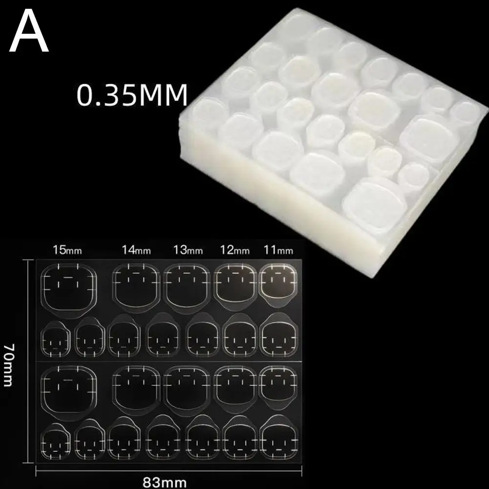 Pegamento de doble cara para uñas, pestañas adhesivas para presionar en las pestañas, pestañas de pegamento transpirables impermeables, pegatina de Gel de gelatina transparente T9r7