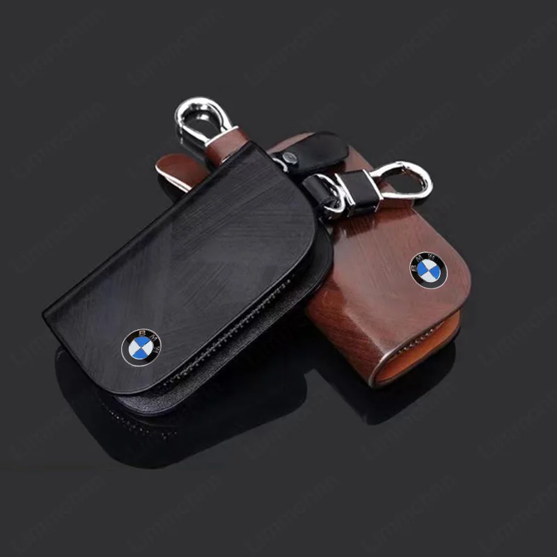 Car Key Wallet Key Storage Bag Protector For BMW E90 E36 E60 X1 F22 F21 E46 E39 E30 F20 E87 E92 X5 E34 M Sport 1 3 5 7 Series