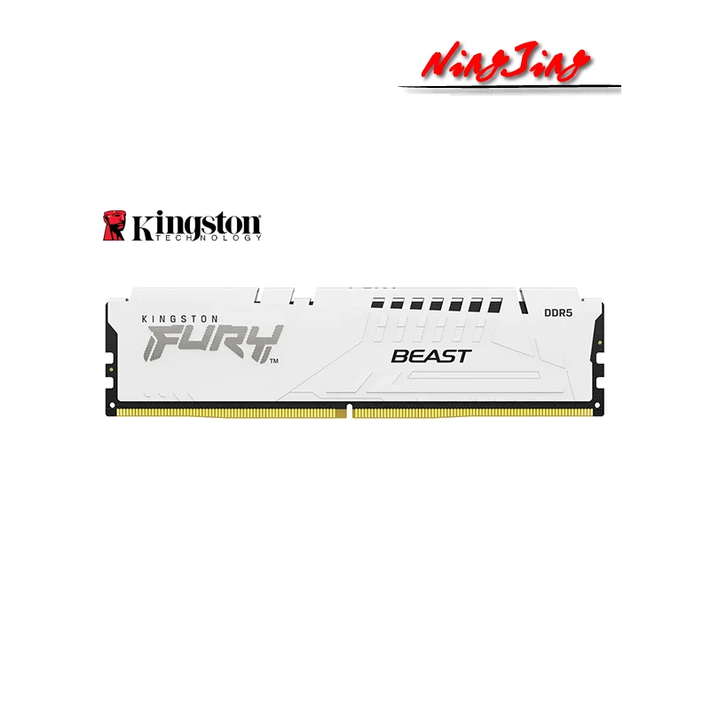 Kingston FURY Beast DDR5 White AMD EXPO 16GB 32GB 5200 5600 6000 MHz Desktop AMD Intel CPU Motherboard  RAMs 288PIN 1.1V