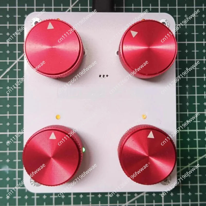 Precise rotary encoder for music production software, 4 knob MIDI controller with customizable CC mapped USB-C interface