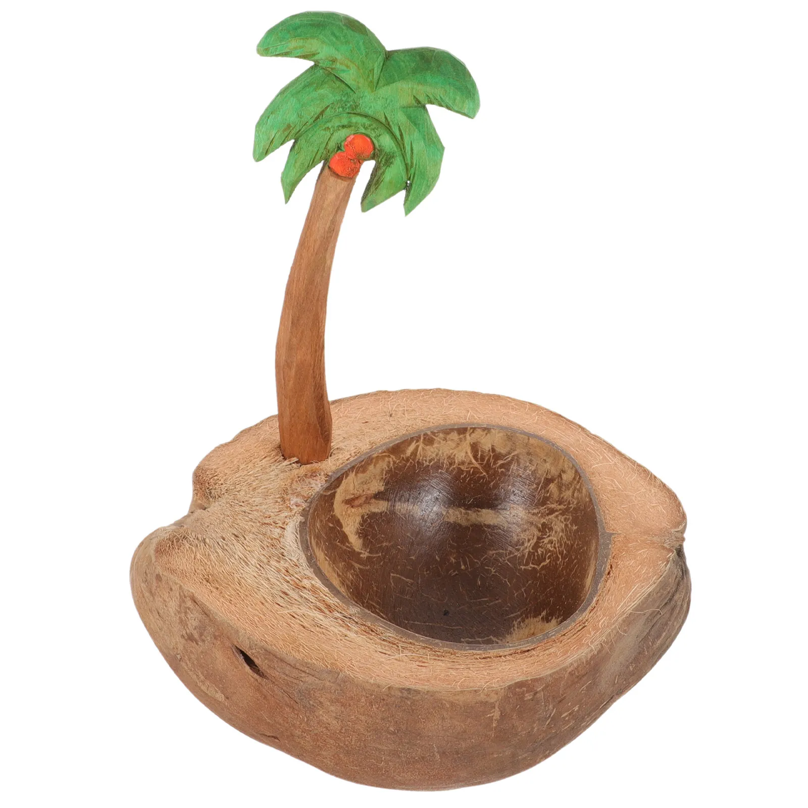 Coconut Holder Handcrafted Natural Shell Bowl Romantic Tabletop Candlestick for Pillar Taper Tealight Candles Festival