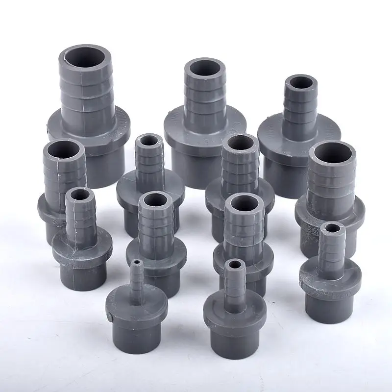 OD 20/25/32-5/8/10/12/14/16/18/20/25mm Grey PVC Pagoda Connector Garden Irrigation Water PipeSoft Hose Joint Accessories