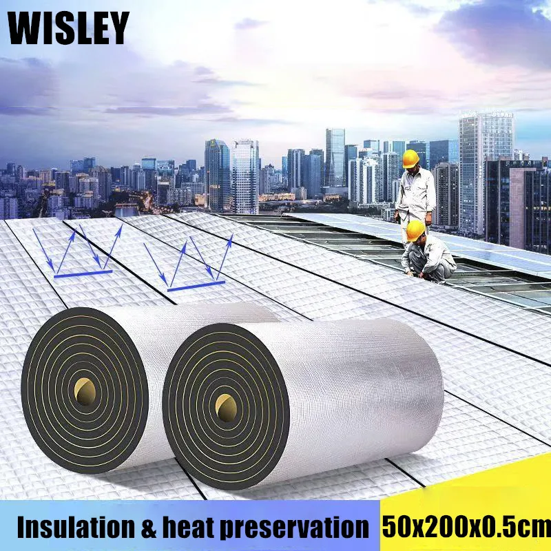 

Высокоплотный самоклеящийся огнестойкий теплоизоляционный пенопластовый рулон с алюминиевой фольгой для звуко- и теплоизоляции