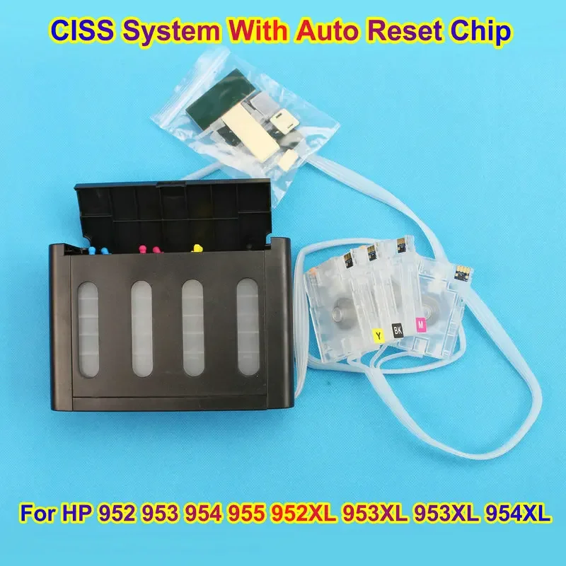 

952 953 954 955 CISS Kit With VB.6 ARC Chip For HP OfficeJet 7740 7730 7720 8710 8715 8718 8719 8740 Ink Tank Ciss Kit Uv Tool