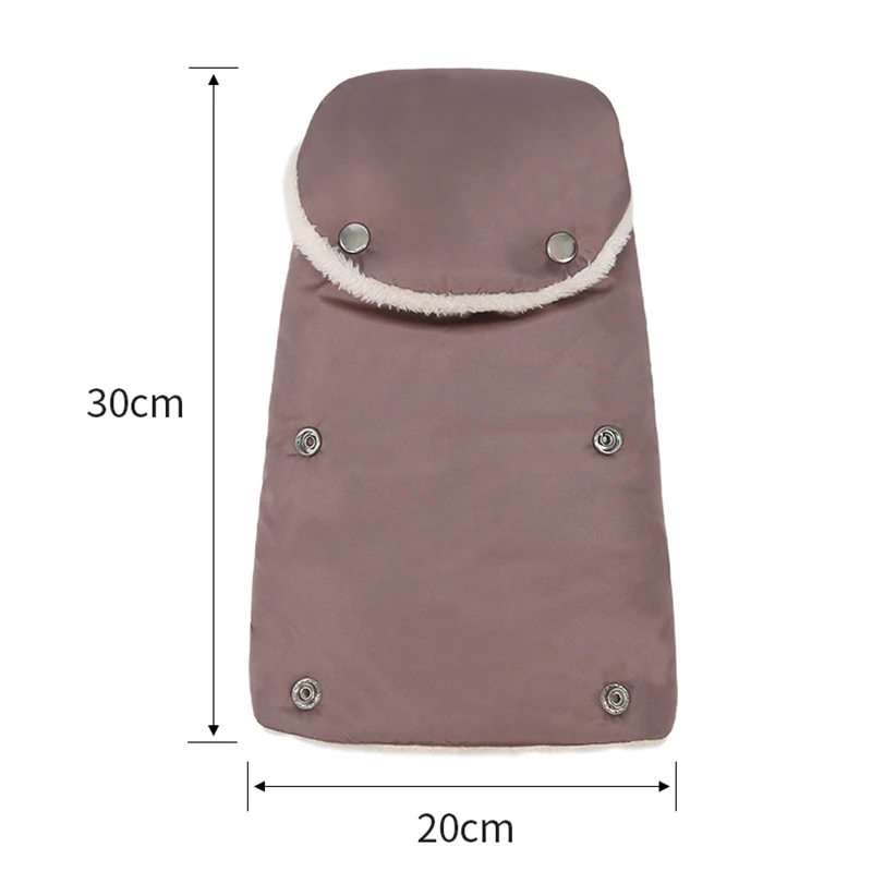 Stroller Gloves Winter Windproof Warm Simple Style Universal Fleece-lined And Thickened Outdoor Accessories