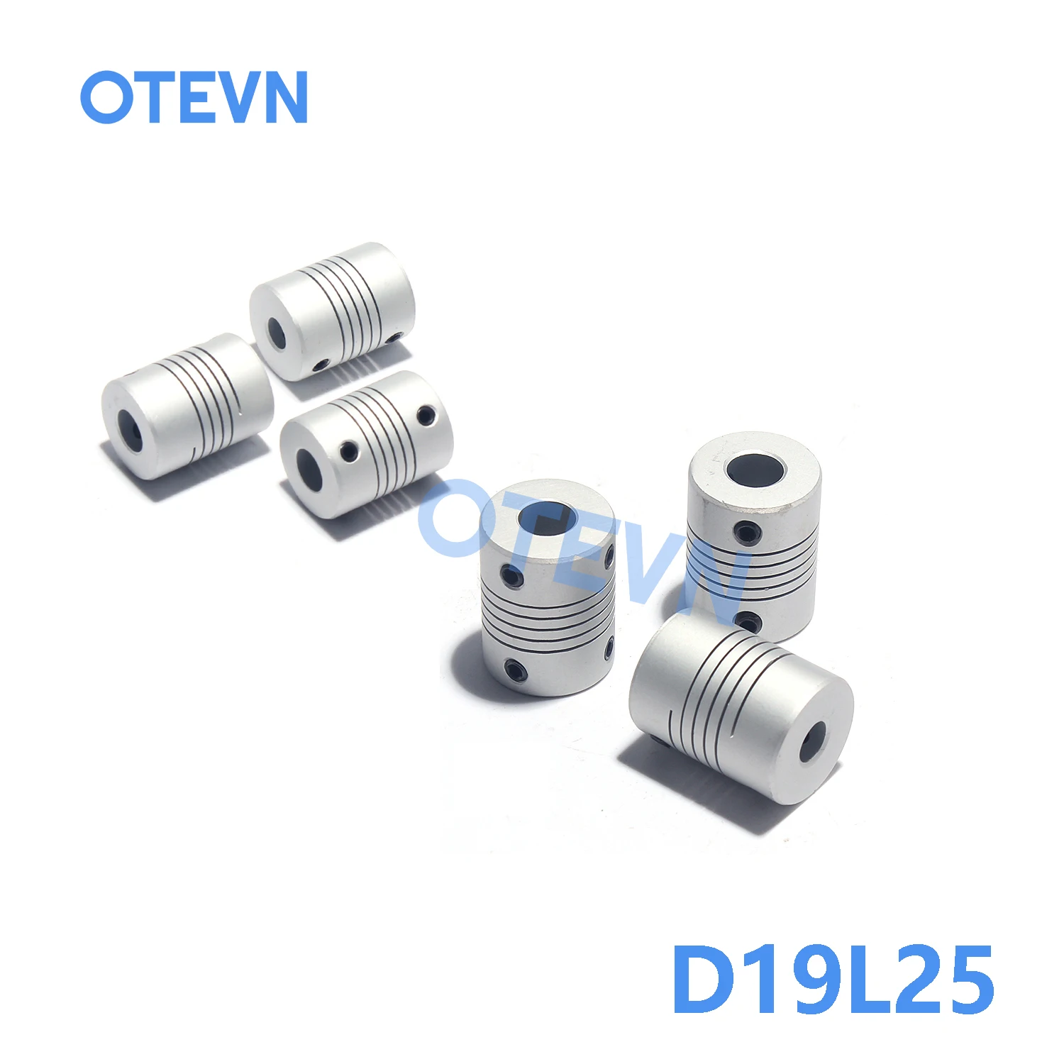 

Aluminum Alloy Elastic Coupling D19L25 Winding Screw Motor Encoder Inner Hole 2mm 3mm 4mm 5mm 6mm 7mm 8mm 10mm
