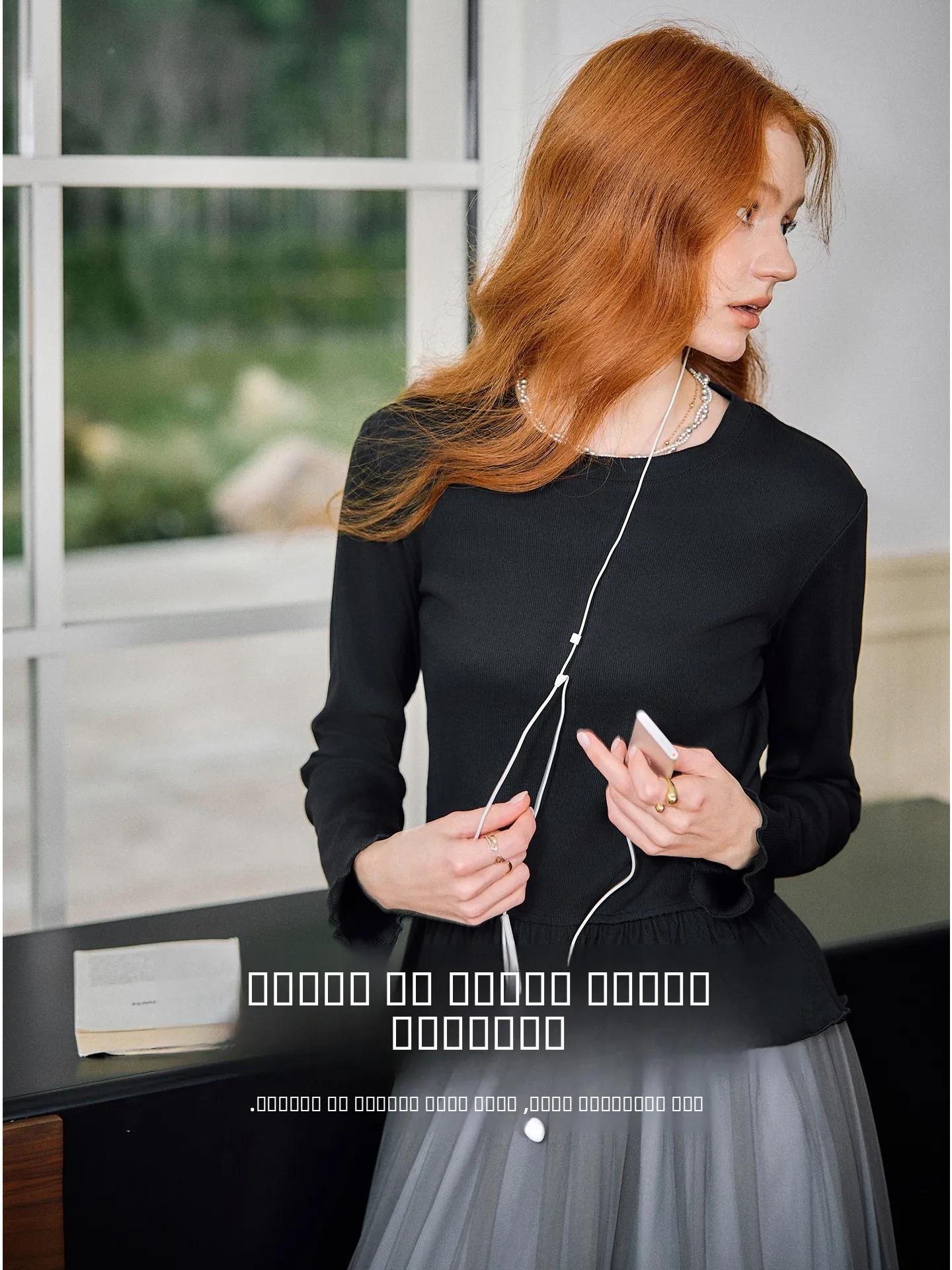 

KUHNMARVIN Women's Long Sve T-irt Design Sense Pleated Casual Sle Spring New Faion Unique Not Same as Others