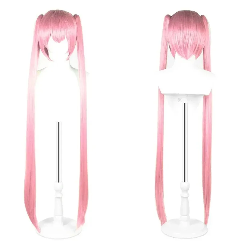 Hatsune Miku Peripheral Cosplay Natural Hair Wig Heat Resistant Super Long Synthetic Wigs with Bangs for Women Water Wave Gift