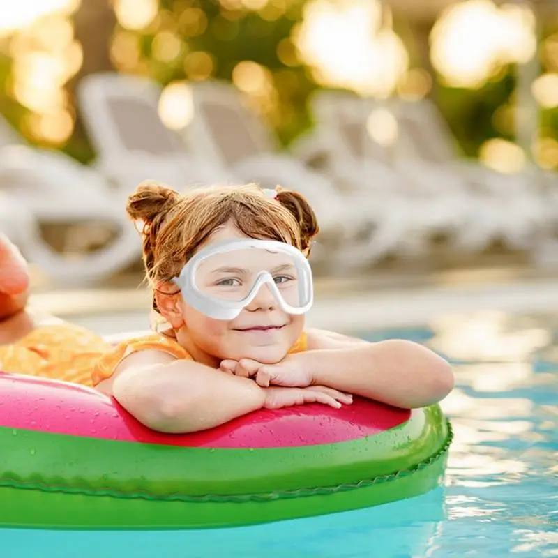 Gafas de esnórquel antiniebla para niños, gafas de natación de 180 grados, equipo de esnórquel para niños, lentes de PC