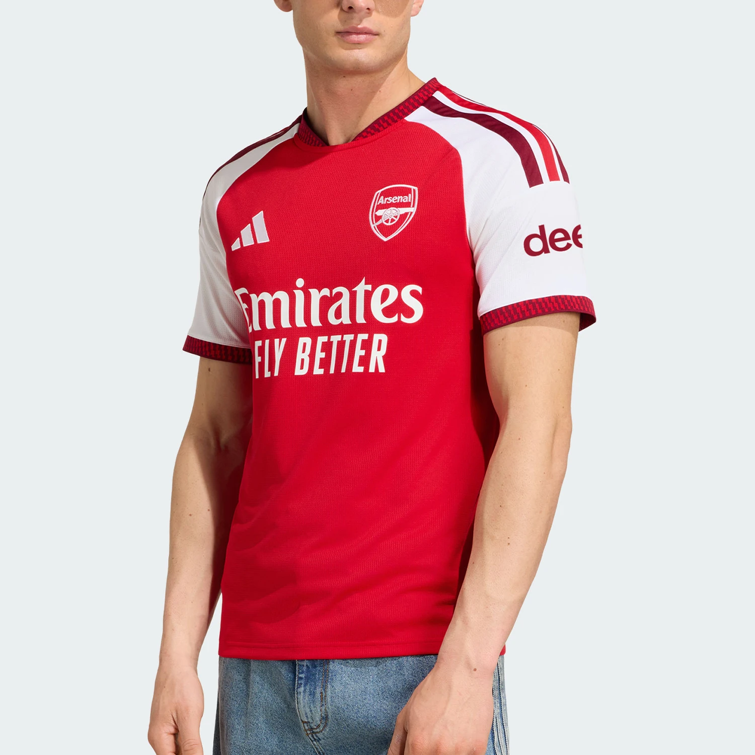 Adidas genuine Arsenal home fan edition men's football sports T-shirt JZ3168
