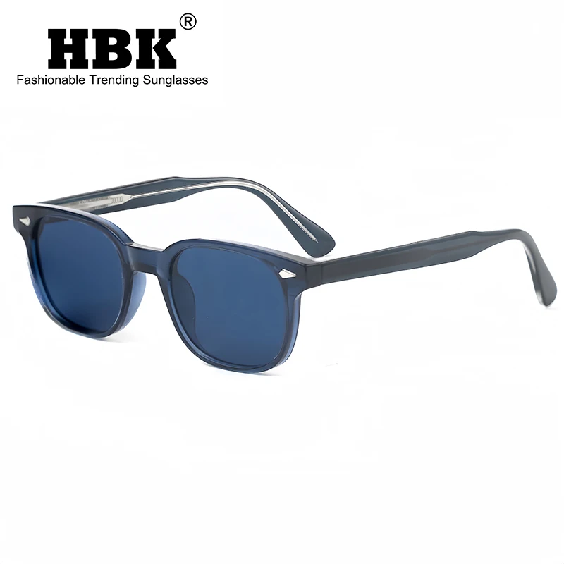 HBK Retro Square Sunglasses Men Fashion Propionic Pin Sun Glasses Women Punk Outdoor Travel Party Sport Eyewear UV400