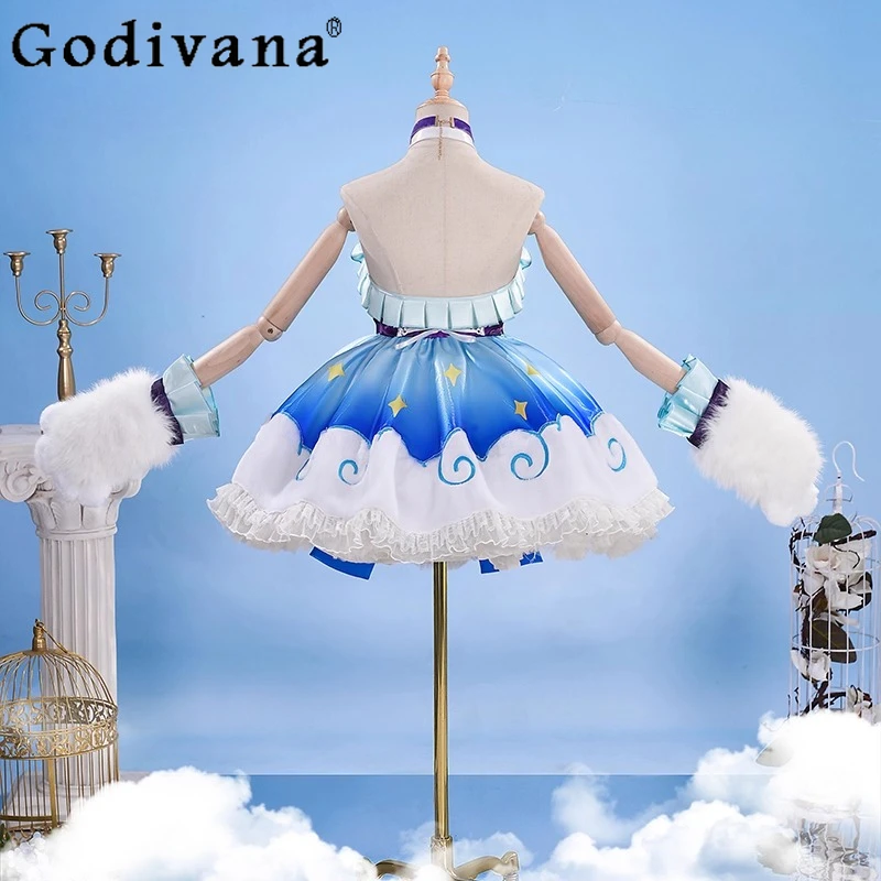Honor of Kings Da Qiao Dress Set Women Cosplay Costume Cos Game Anime Dress Girls Party Uniform Halloween Play Role Clothes
