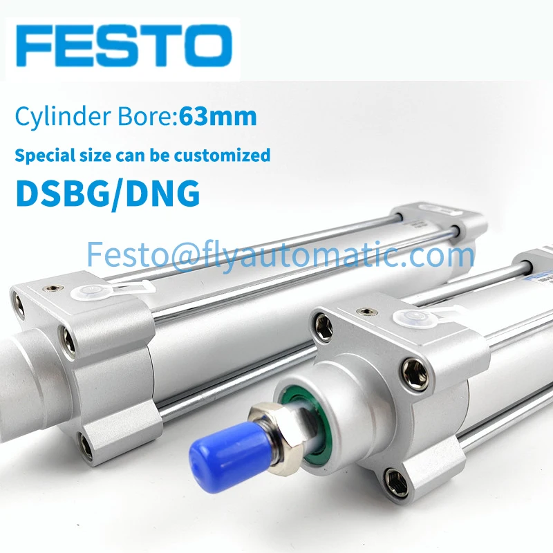 Festo Air Cylinder DSBG Bore Size 63mm DNG-63-50-63-80-100-125-160-200-PPV-A