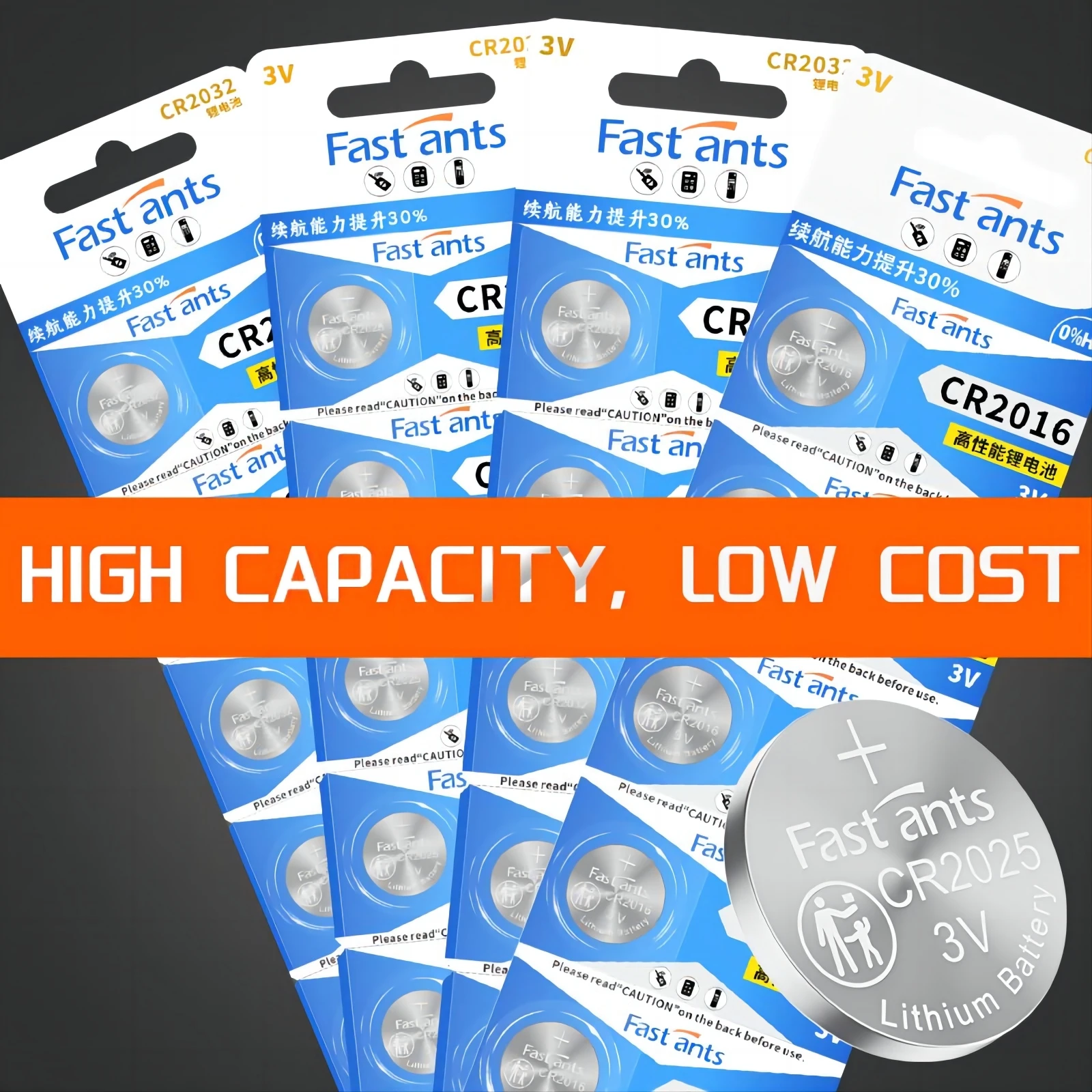 High Capacity CR1616 CR1620 CR1625 CR1632 3V Lithium Battery Original Coin Cell for Car Key Watch Remote Control Calculator