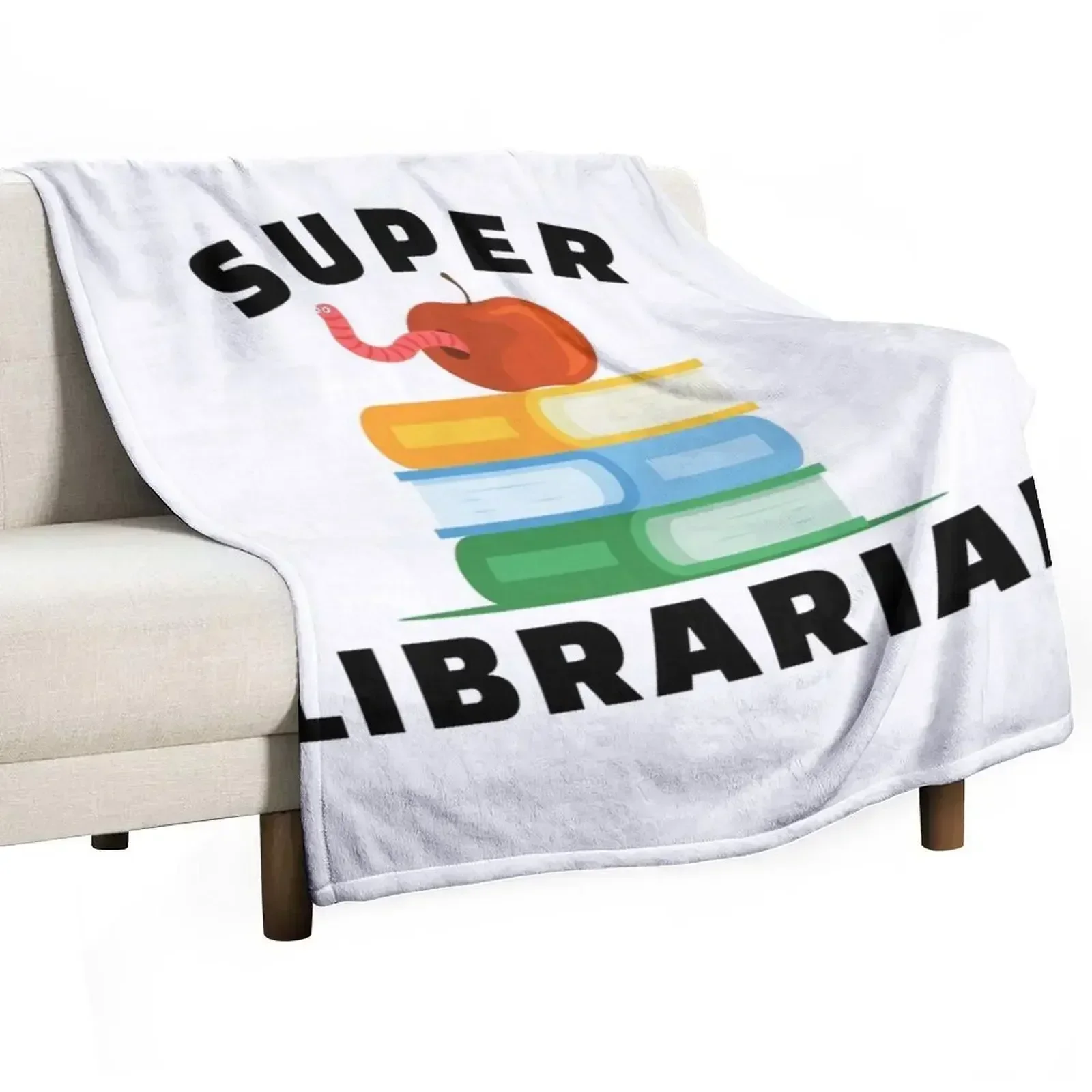 Super Librarian, Book Lovers Throw Blanket Luxury Brand warm for winter manga Blankets