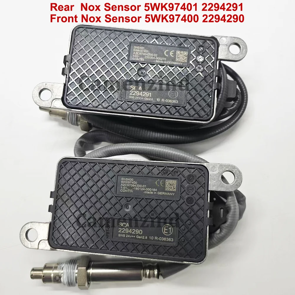 

for Scania 5 6 Series P Trucks Rear 5WK97401 2294291 2064769 Front 5WK97400 2294290 2296800 High Quality Probe Nox Sensor 24V