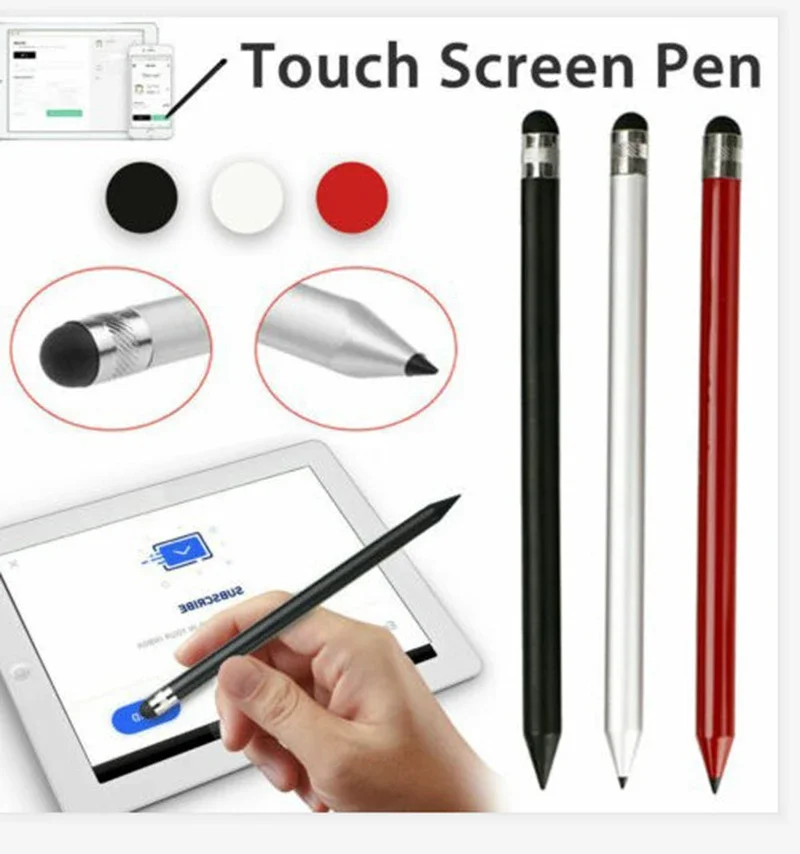 100pcs Colorful Capacitive Pen Touch Screen Stylus Pencil for iPhone Samsung iPad Tablet Multi-function Touchscreen Pens