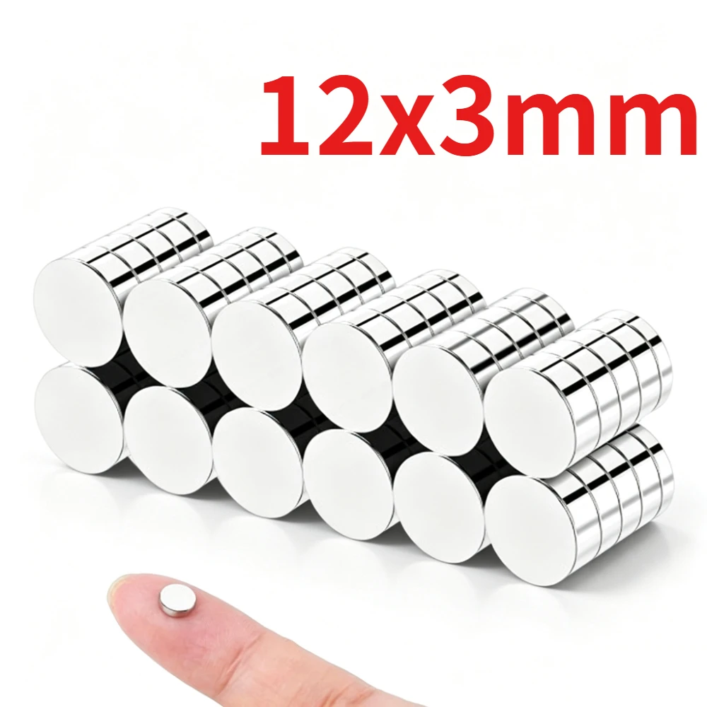12x3mm Circular Flat Magnet, Multipurpose Household Magnet For Tissue Box, Bathroom Decor, Home Camping Ornament Use