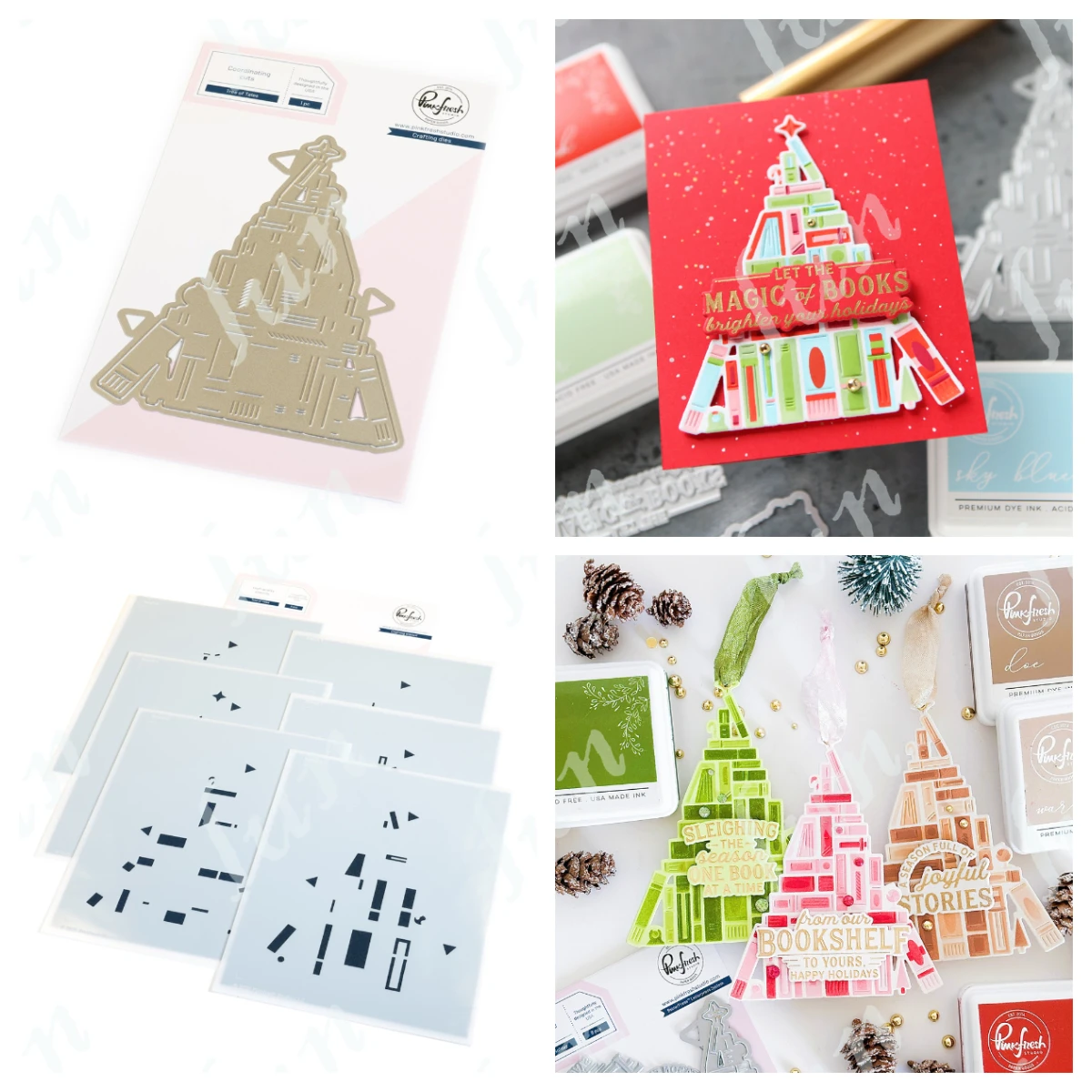 شجرة عيد الميلاد للحكايات طبقات الإستنسل الحرف قالب DIY بها بنفسك رسم سكرابوكينغ تلوين ورقة بطاقة الصحافة لوحة قوالب #1