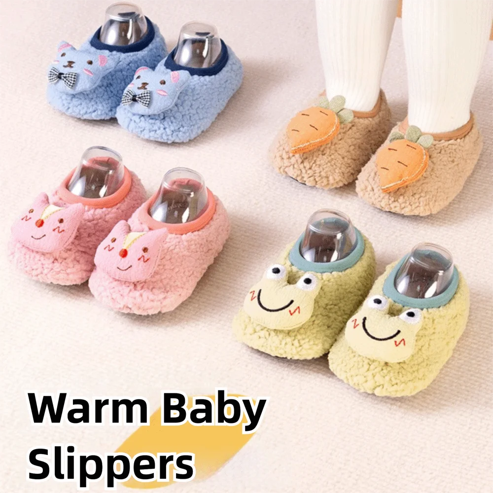 

Baby Walker Shoes Baby Socks Shoes Warm Baby Slippers Toddler Floor Sock Shoes Boys Girls Soft Anti-slip Walking Shoes