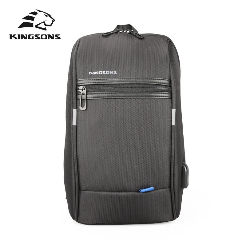 Kingsons 10.1 Inch Tablet PC Bag Chest Bag Men Crossbody Bag Small for Men for Single Shoulder Strap Bags