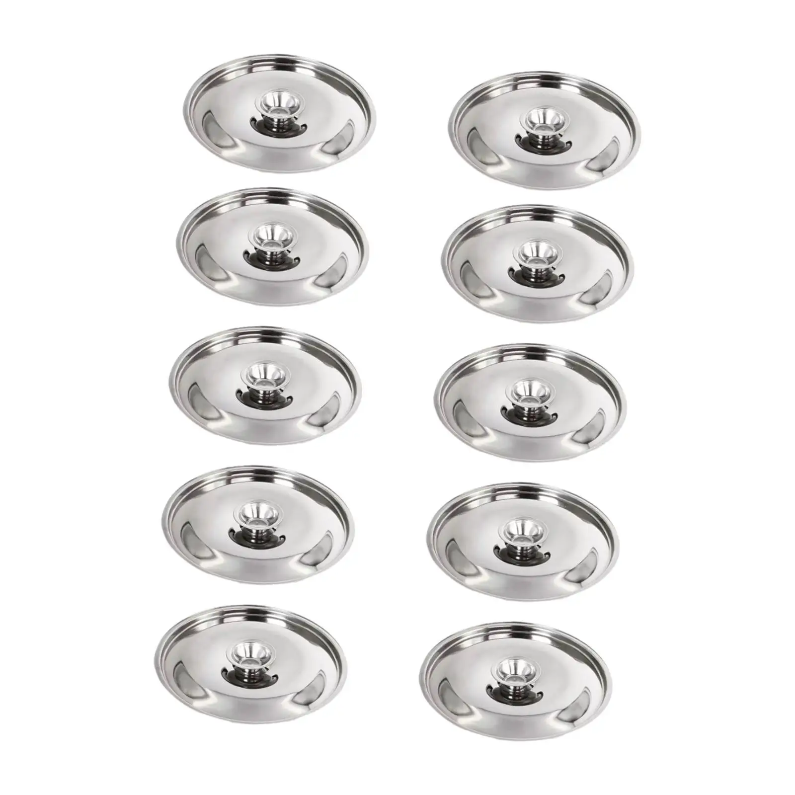 10-teilige Edelstahldeckel mit Griff Universal Mini Topfdeckel für