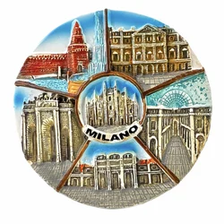 Milan Italy Fridge Magnets Duomo di Milano Travel 3D Memorial Magnetic Refrigerator Stickers Gift Room Decoration Collectio