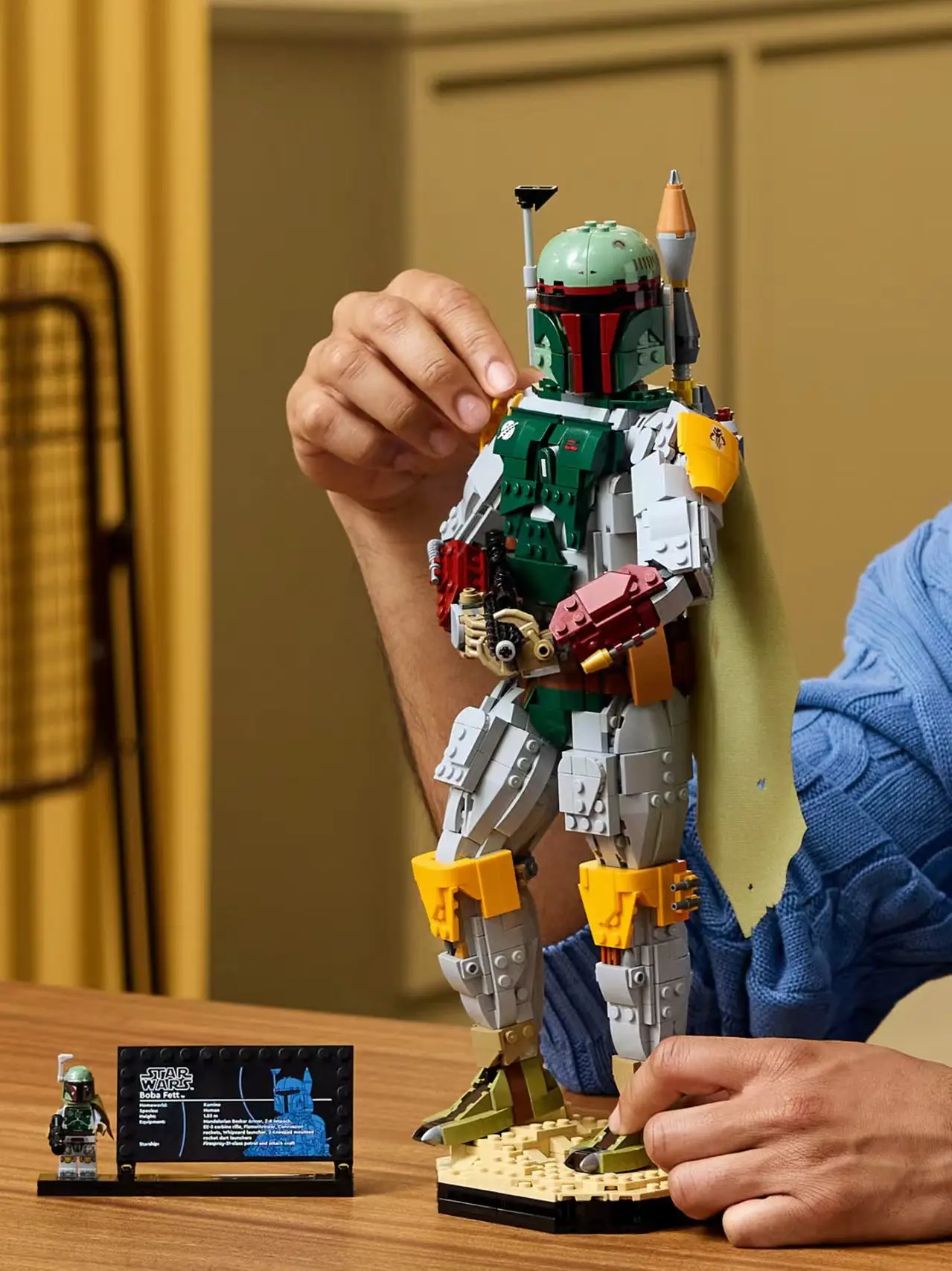 Boba Fett Große Actionfigur MOC Baustein-Modell 1544 Teile Sammlerstück Bausteine Spielzeug für Erwachsene Kinder Geburtstagsgeschenk – Detail 6