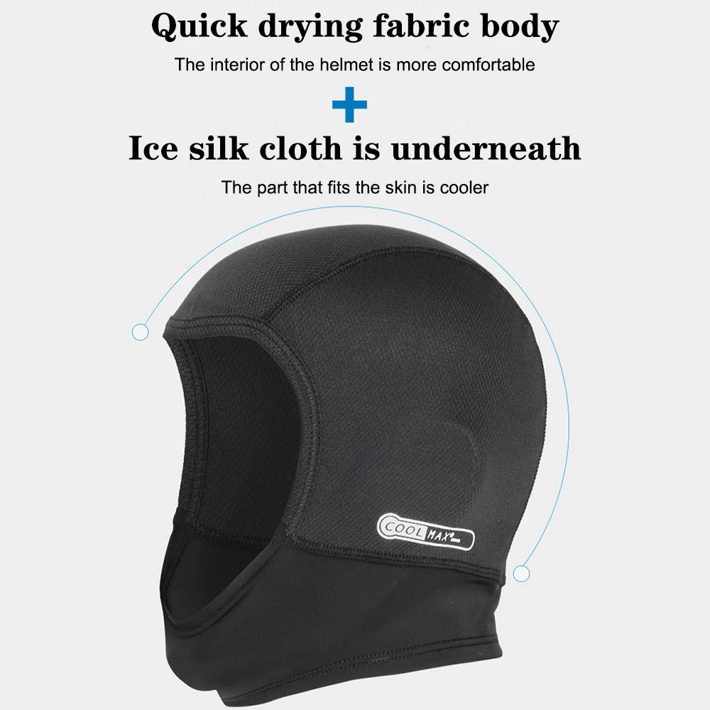 Soft Elasticity Sports Headgear Quickly Drying Out Motorcycle Helmet Inner Cap Breathable And Sweat Wicking Visor Sunscreen image 4