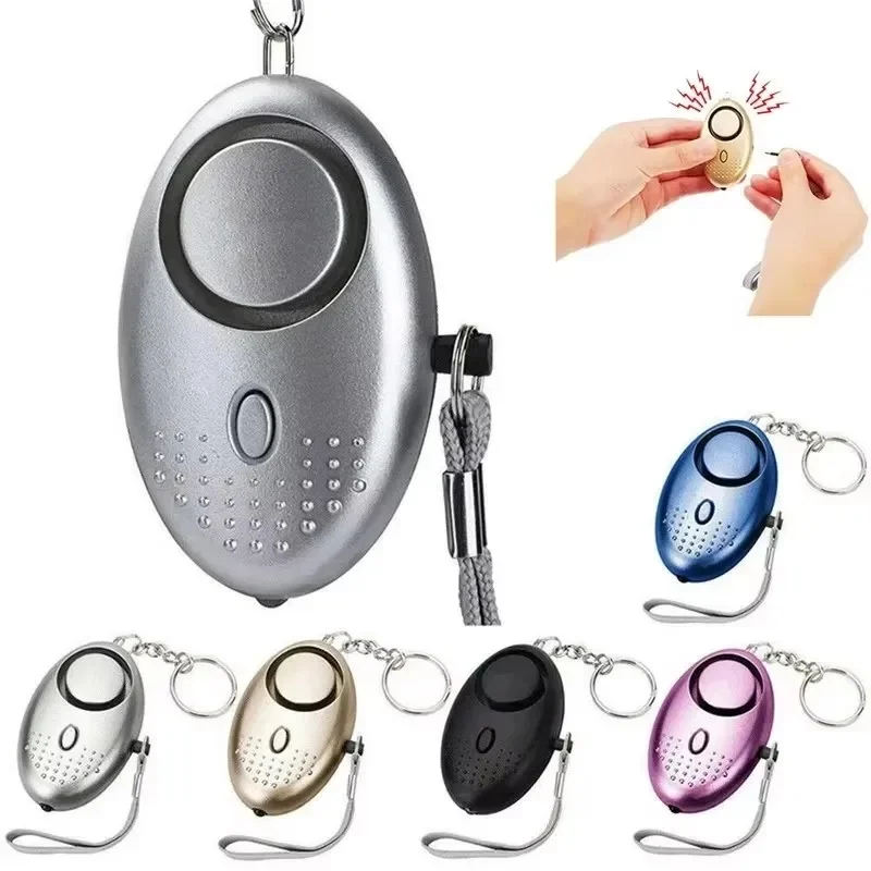 Personal Alarm With LED Light 130DB Anti Lost Wolf Self-Defense Safety Attack Emergency Alarms For Women Kids Elder