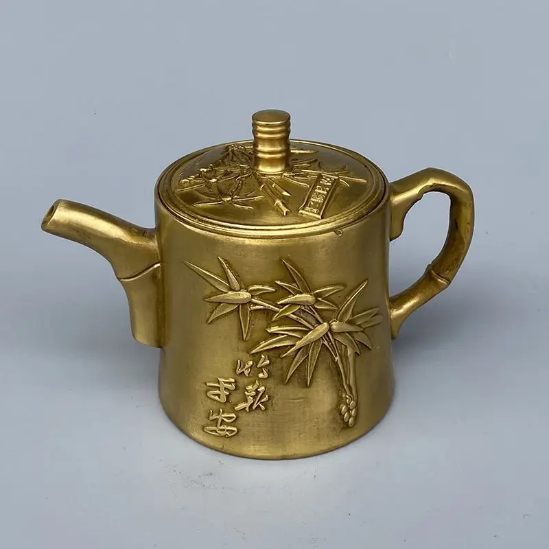 

Antique Copper Teapot Kettle Home Desktop Decoration Craft Ornament Copper Kettle Ornament