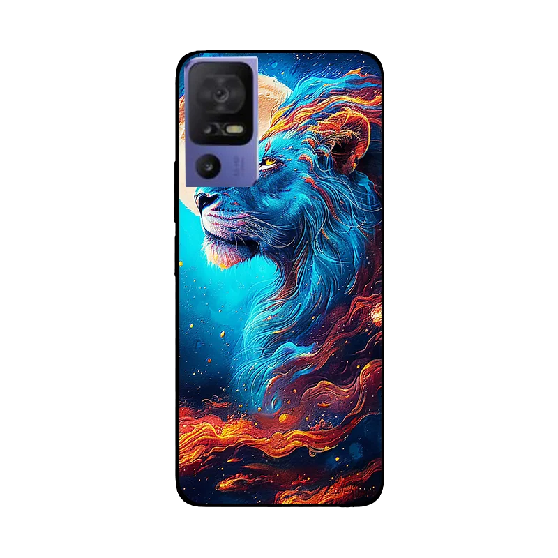 For TCL 40 SE Case Flowers Wolf Soft Silicone Phone Cover for TCL 40 SE 40SE 6156A T610K T610E Coque TCL40SE Shockproof Fundas