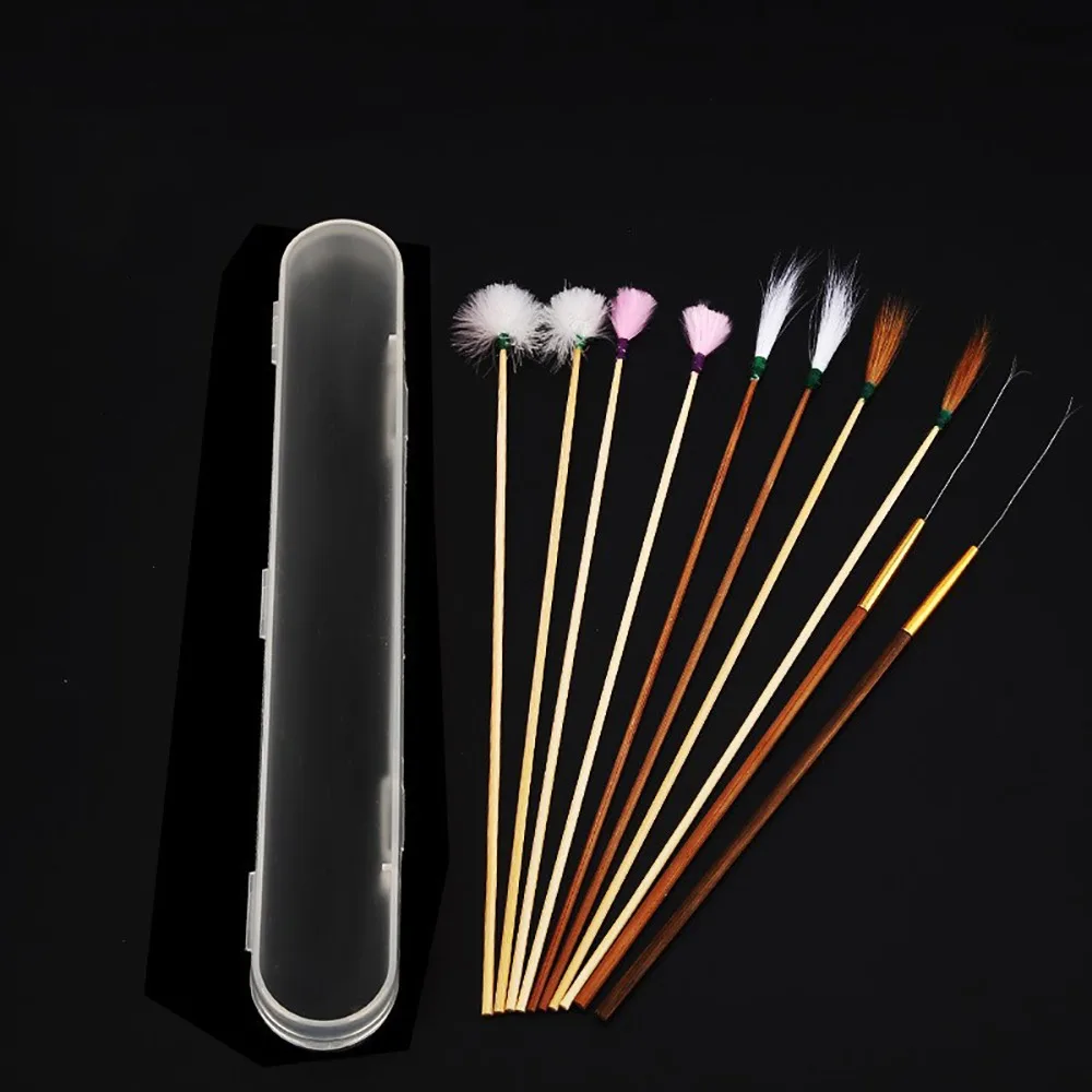 

6/8/10 шт., бамбуковая ручка, ушная палочка из гусиного пера, палочка из нержавеющей стали, дизайн, средство для удаления воска, кюретка, ложка, очиститель воска, инструмент