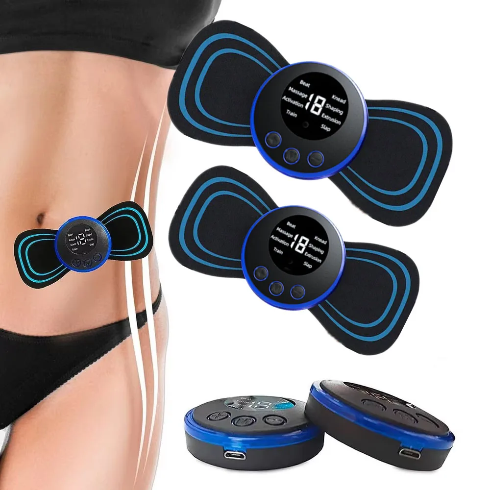 Massageador de pescoço com tela lcd, ems, elétrico, massagem cervical, pulso de baixa frequência, almofada de estimulação muscular para relaxamento