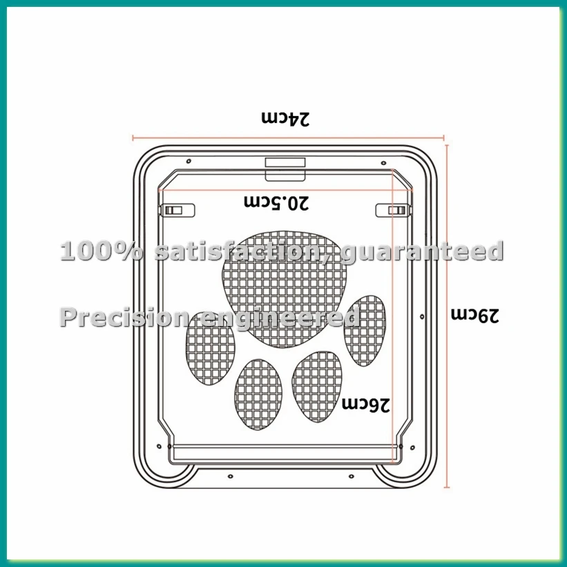 Pet Screen Door Easy Install Home Lockable Outdoor Door Magnetic Self-Closing Function Sturdy Door for Dog Cats 24X29cm-A46I
