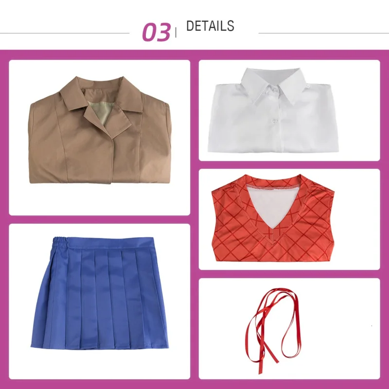 2025년 이이이 여성 애니메이션 게임 도키 문학 클럽 사요리 나츠키 유리 모니카 코스프레 의상 교복 치마 가발 포함