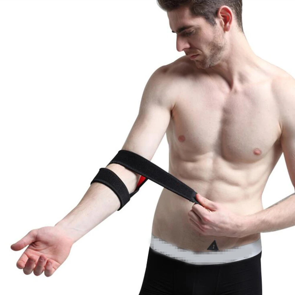 Compression Elbow Brace for Maximum Joint Support in Sports Such As Tennis Golf Baseball Provides Pain Relief and Full Arm