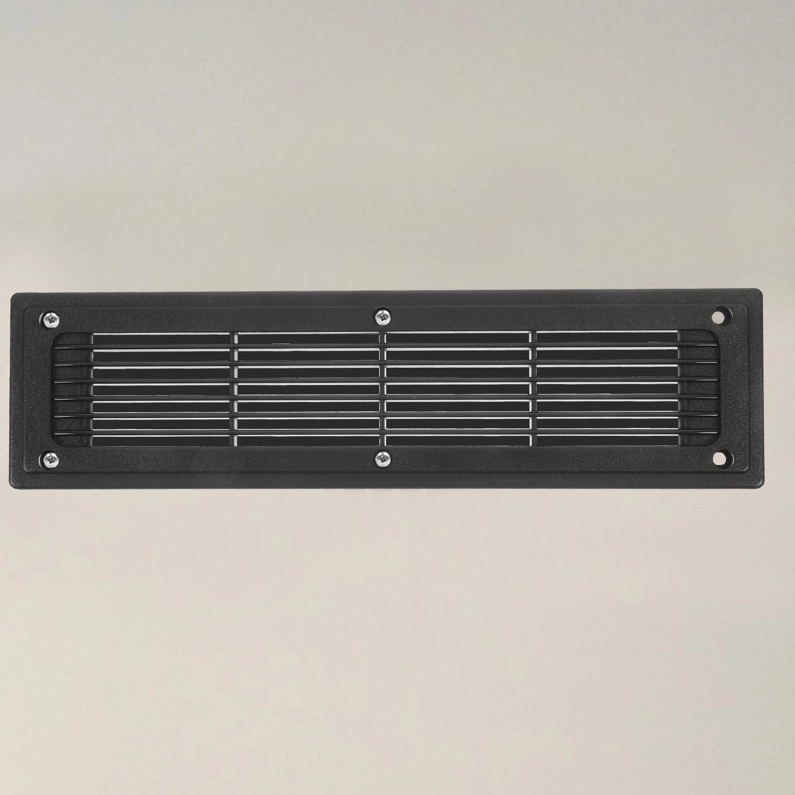 직사각형 환기구 커버 블랙 플라스틱 에어벤트 그릴 중앙 에어컨용 바닥 통풍구 RV 보트 루버드 플러시 마린