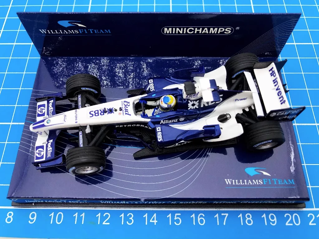 

Minichamps 1:43 F1 FW27 Nico Rosberg Britain Test Simulation Limited Edition Resin Metal Static Car Model Toy Gift