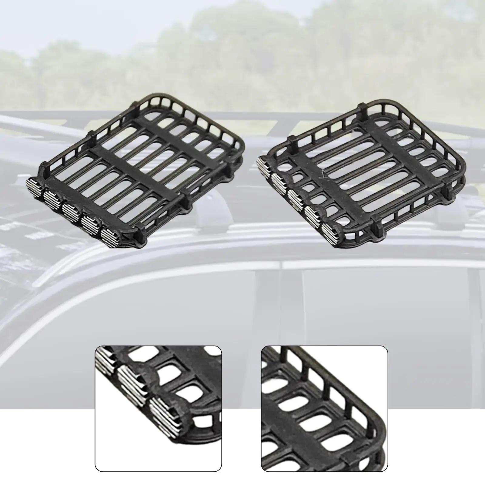 

Miniature Car Roof Rack 1 64 Scale Resin Cargo Carrier Basket for Toy Vehicle Models Diorama Display Scene