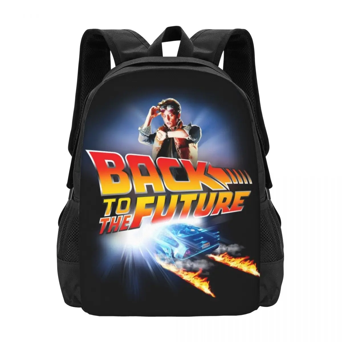 

Back To The Future Travel Laptop Backpack, Business College School Computer Bag Gift for Men & Women