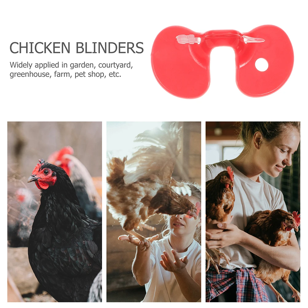 

150 Pcs Chicken Glasses Anti Pecking Plastic Eyeglasses For Poultry Rooster Lasting Durable Tools Accessories