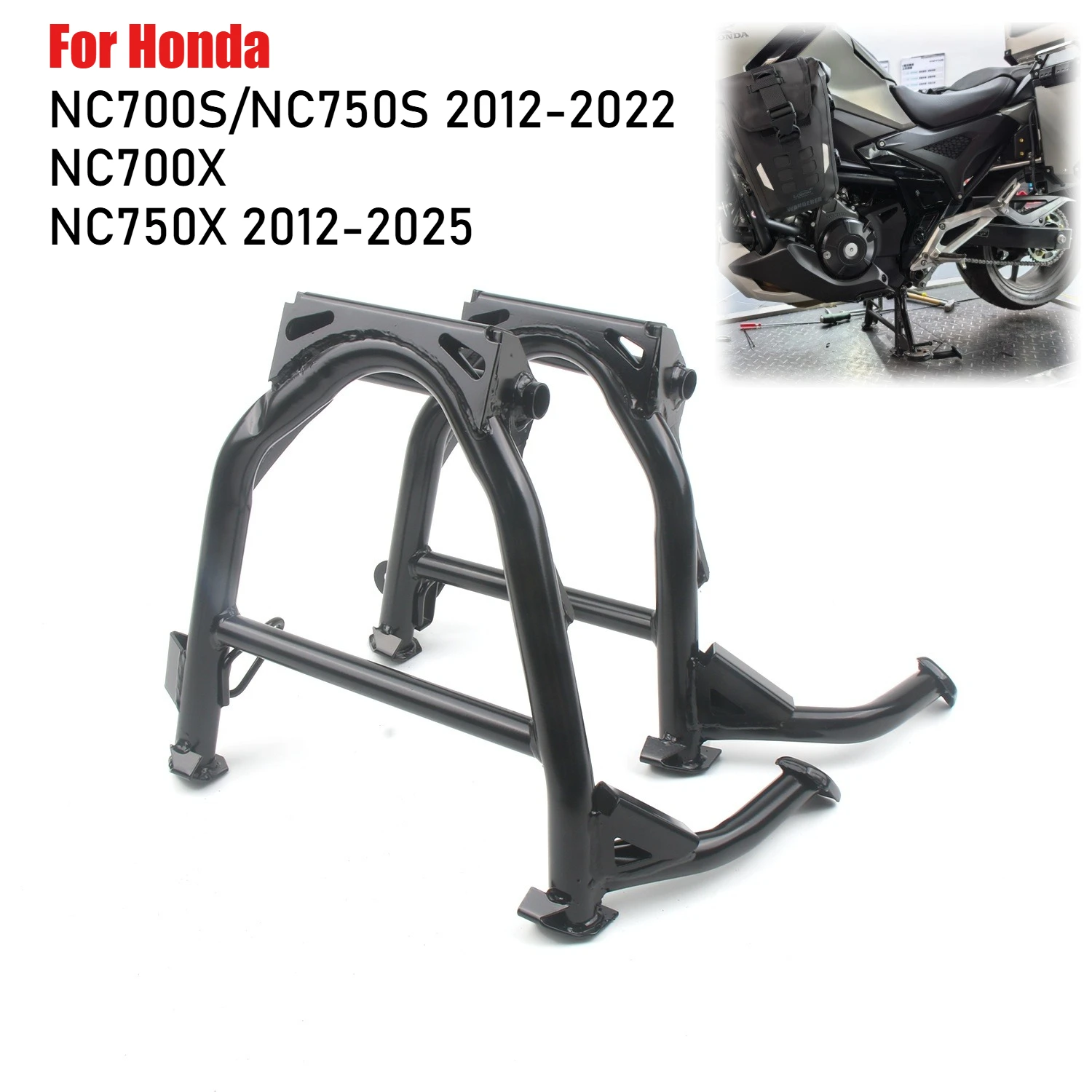 For Honda NC700S NC750S NC700X NC750X NC750 S/X MT DCT Motorcycle Middle Kick Stand Holder Bracket Center Kickstand Parking Rack
