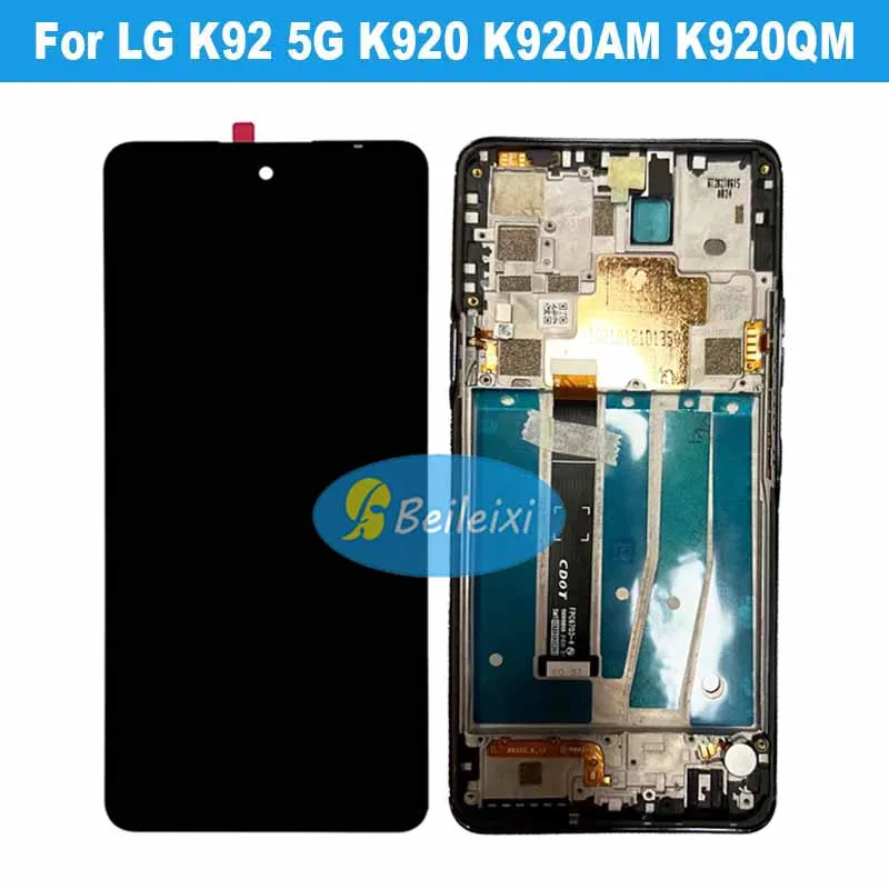 

For LG K92 5G K920 K920AM K920QM K920TM K920TM0 K920AM1 K920AM4 LCD Display Touch Screen Digitizer Assembly For LG K92 LCD