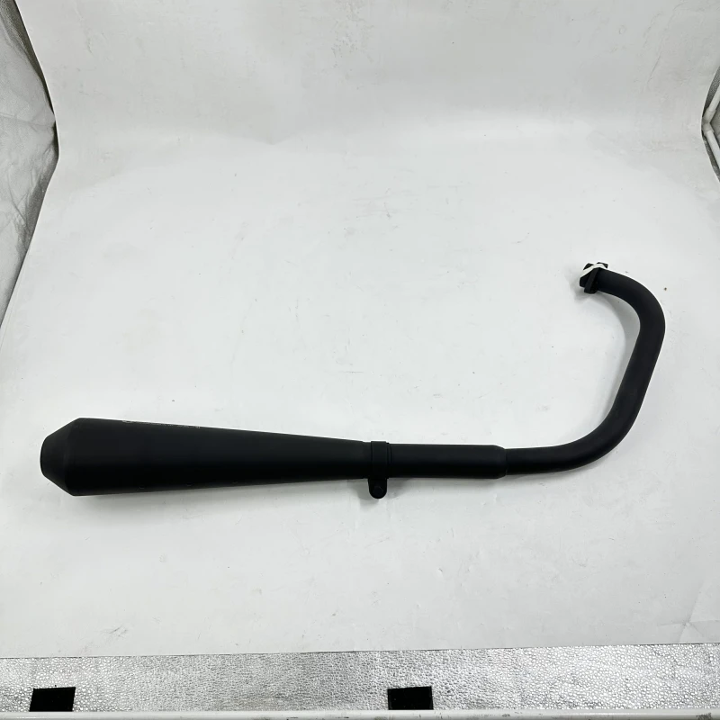 نظام عادم الدراجة النارية - كامل - هادئ - أسود لقطع غيار الدراجات النارية MUTT الأصلية MPT-1391