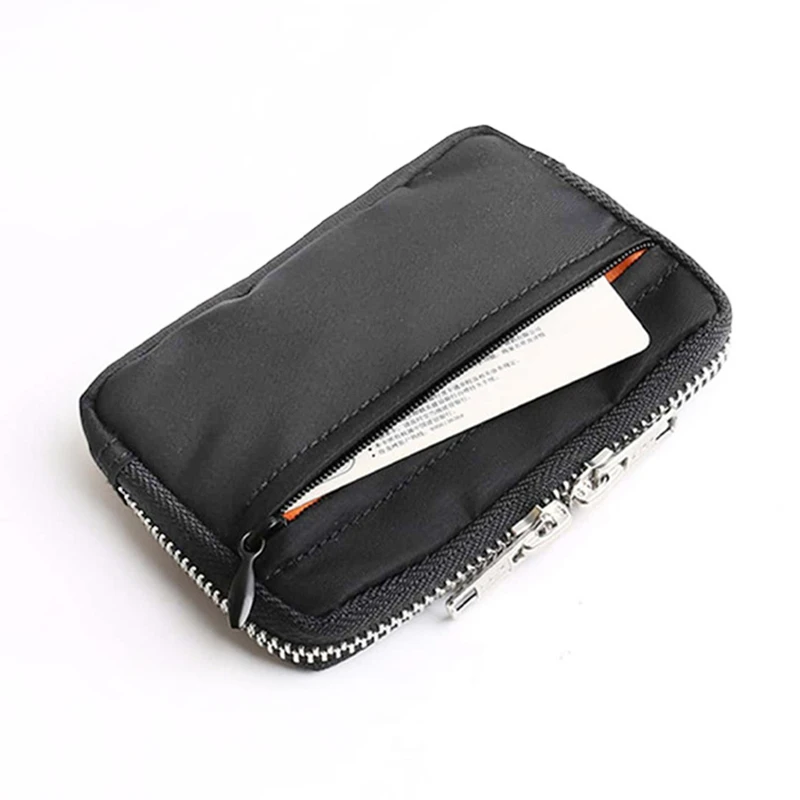 

Japanese Men Wallet Earbuds Storage Bag Credit Card Holder Case for Boys Girls Journey Bank Card Organizer Zipper Coin Purse