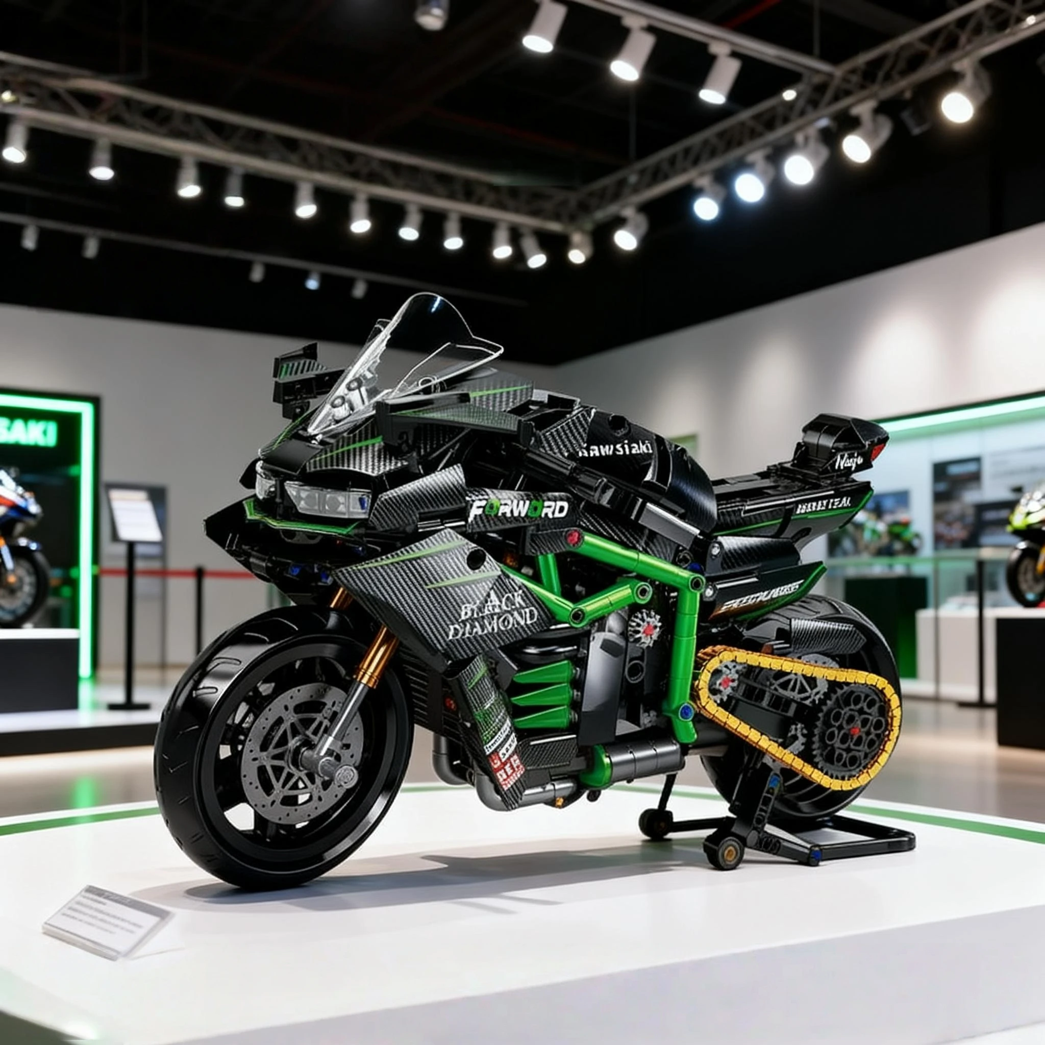 Novo 1:8 conjuntos de blocos de construção de moto moc tijolos modelo de motocicleta presentes de natal para meninos crianças