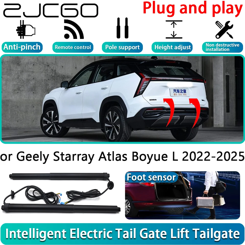 

for Geely Starray Atlas Boyue L 2022-2025 Electric Powered Tailgate Power Liftgate Automatic Tailgate System With Foot Sensor